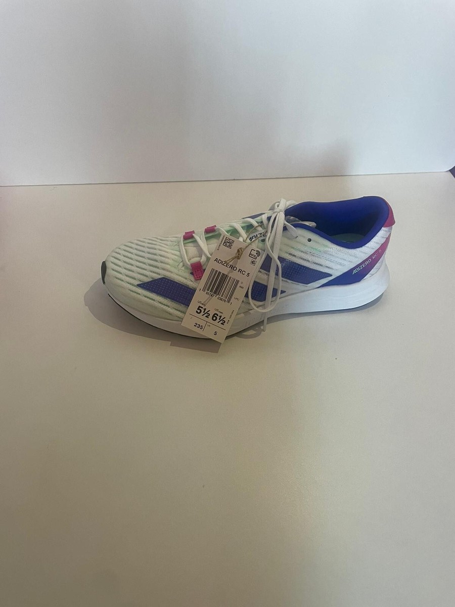 adidas Adizero RC 5 Shoes Cloud White 5.5 - Mens Running Shoes