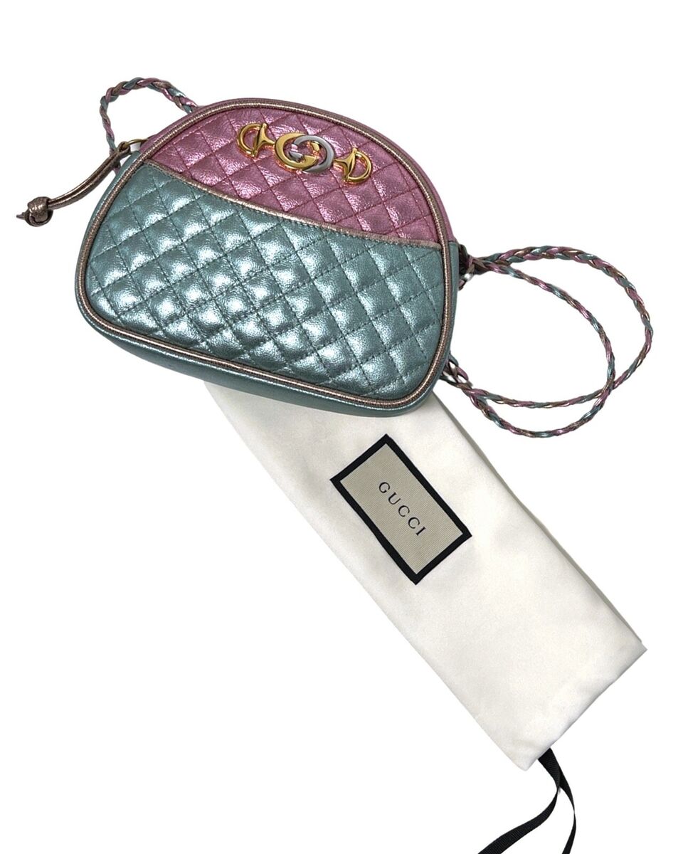 🔥NEW! Gucci Trapuntata Colorblock Metallic Leather Quilted 🔥NEW! Gucci Trapuntata Colorblock Metallic Leather Quilted