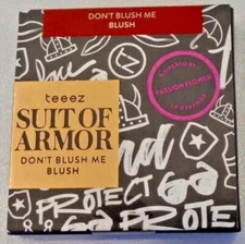 Teeez Cosmetics Suit of Armor Dont Blush Me Blusher in Mauve Pink 0.14oz 4g