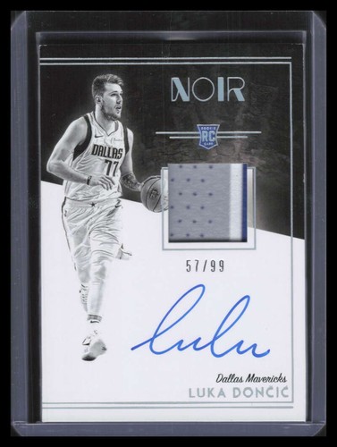 Luka Doncic [Patch Autograph] #303 2018 Panini Noir card