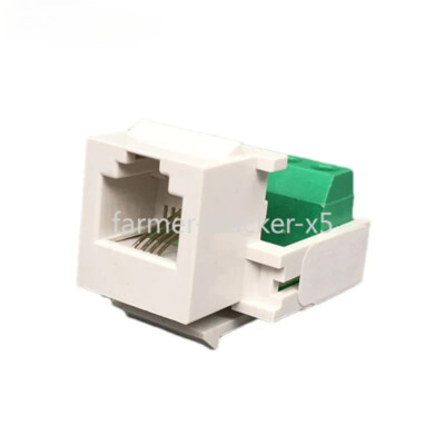 CAT3 RJ11 Wring Wire Keystone Telephone Modules 4 Lines Phone Jack Slot Plug New