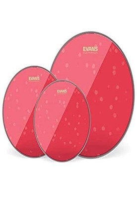 Evans Drum Heads - Hydraulic Red Rock Pack (10'', 12'', 16'') with 14'' UV1 Coated 