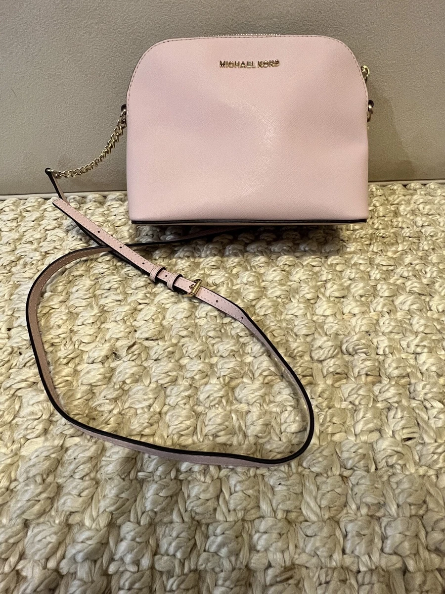 Michael Kors Women Leather Crossbody Handbag Bag Purse Shoulder Messenger  Pink