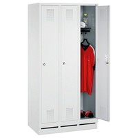 Umkleideschrank Mit 3 Abteil Spind Spint SchließFachschrank Abteilbreite: 30 Cm