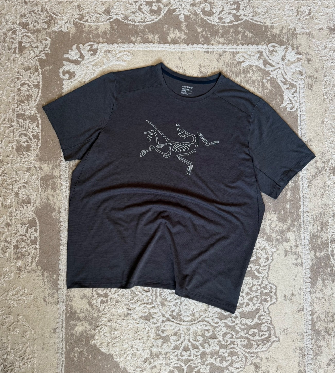 Arc’teryx Men’s Graphic T-Shirt XL Grey Logo Tee Outdoor Techwear