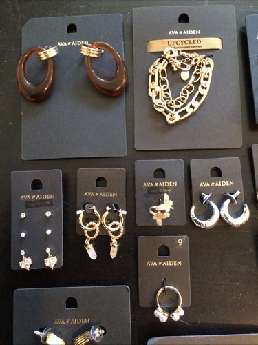 20 New Pieces Jewelry Earrings Necklace Pierced SAKS Outlet Off Fifth Pins - Picture 3 of 7