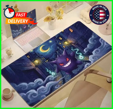 Pokemon Gengar Gaming Mat, Large Mouse Pad, Gift for fans PH67HD