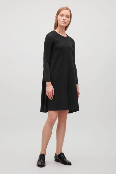 Women COS Dress Black Jersey 36