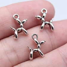 260 Pcs Antique Silver Dog Charms Pendants 14x10MM B16882 For Jewelry Making