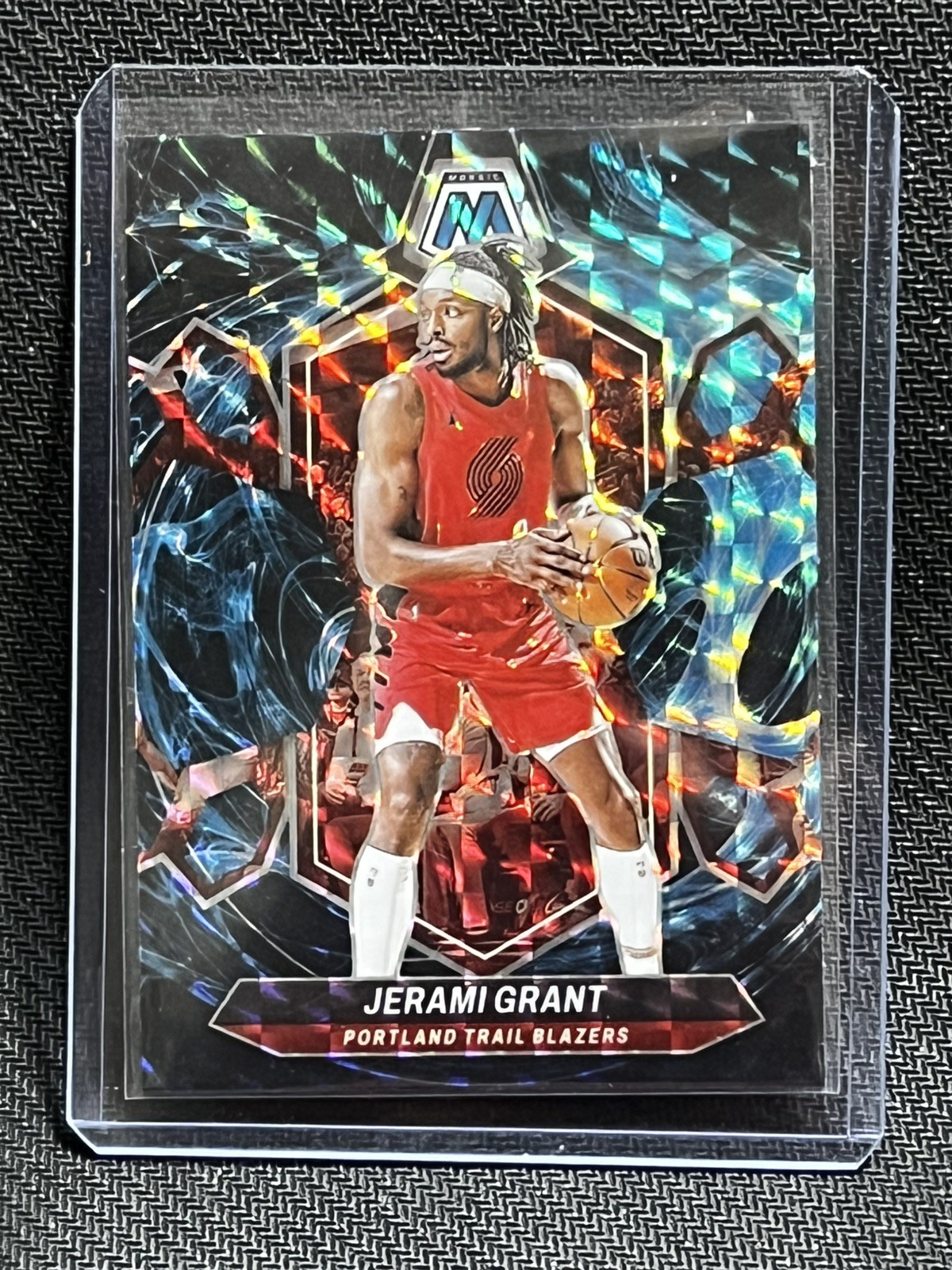2023-24 Panini Mosaic Jerami Grant #155 Genesis Prizm SSP Portland Trail Blazers