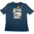 BLK DNM 21st Century T Shirt Men's XL Navy Pima Cotton Designer Tee NEW TAGS