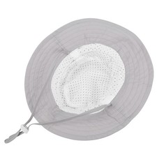 Children Sun Hat With Windproof Strap Printed Beach Cap Sunhat For KidsGray M 50