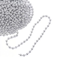 Weihnachten 8 Meter Perlen Garland Tree Zimmer Dekoration - Silber