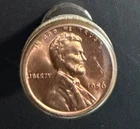 1956 P Lincoln Cent BU roll. Red Tones in Plastic tube