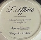 Vintage English Tin - L'Affaire Dusting Powder Tin - Keepsake Edition - Perfume — photo 3