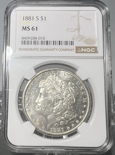 1881-S Morgan  Dollar NGC MS 61