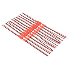 10 Pairs 2 Pin JST Plug Socket Connector M to F 110mm Cable Wire Red Black D4A2
