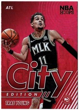 2021-22 Panini NBA Hoops City Edition Holo Parallel TRAE YOUNG #25 Atlanta Hawks