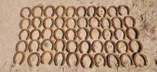 50 USED STEEL HORSESHOES Western Decor Cowboy Crafting Welding 2