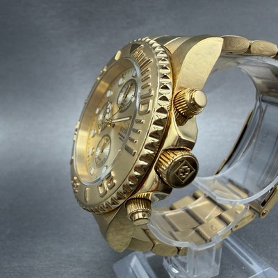 Invicta Pro Diver 1774 Chronograph Watch Men 44mm Champagne Dial