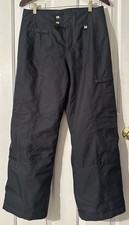 NILS Women  s 8 PETITE Black Snow Winter Ski Pants CLEAN Windproof Waterproof