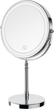 Makeup Mirror Rechargeable Vanity Mirror W/ 3 Lights 1X/10X Adjustable