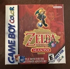 Zelda Oracle of Seasons (Nintendo Game Boy Color, 2001) GBC Complete in Box CIB