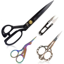 Professional 9 inch Dressmaking Tailor Scissors Small Embroidery Scissors Sha...