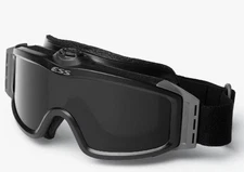 ESS BY OAKLEY TURBO FAN BLACK / CLEAR & GRAY 740-0132 ASIAN FIT PROFILE NO BOX