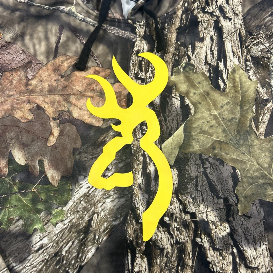 Browning Realtree Camo Tech Hoodie Men’s Small Hunting Deer Mossy Oak - Image 2 of 4