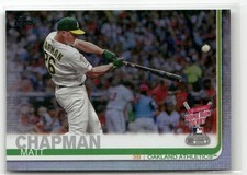 2019 TOPPS UPDATE #US48 MATT CHAPMAN RAINBOW FOIL OAKLAND ATHLETICS
