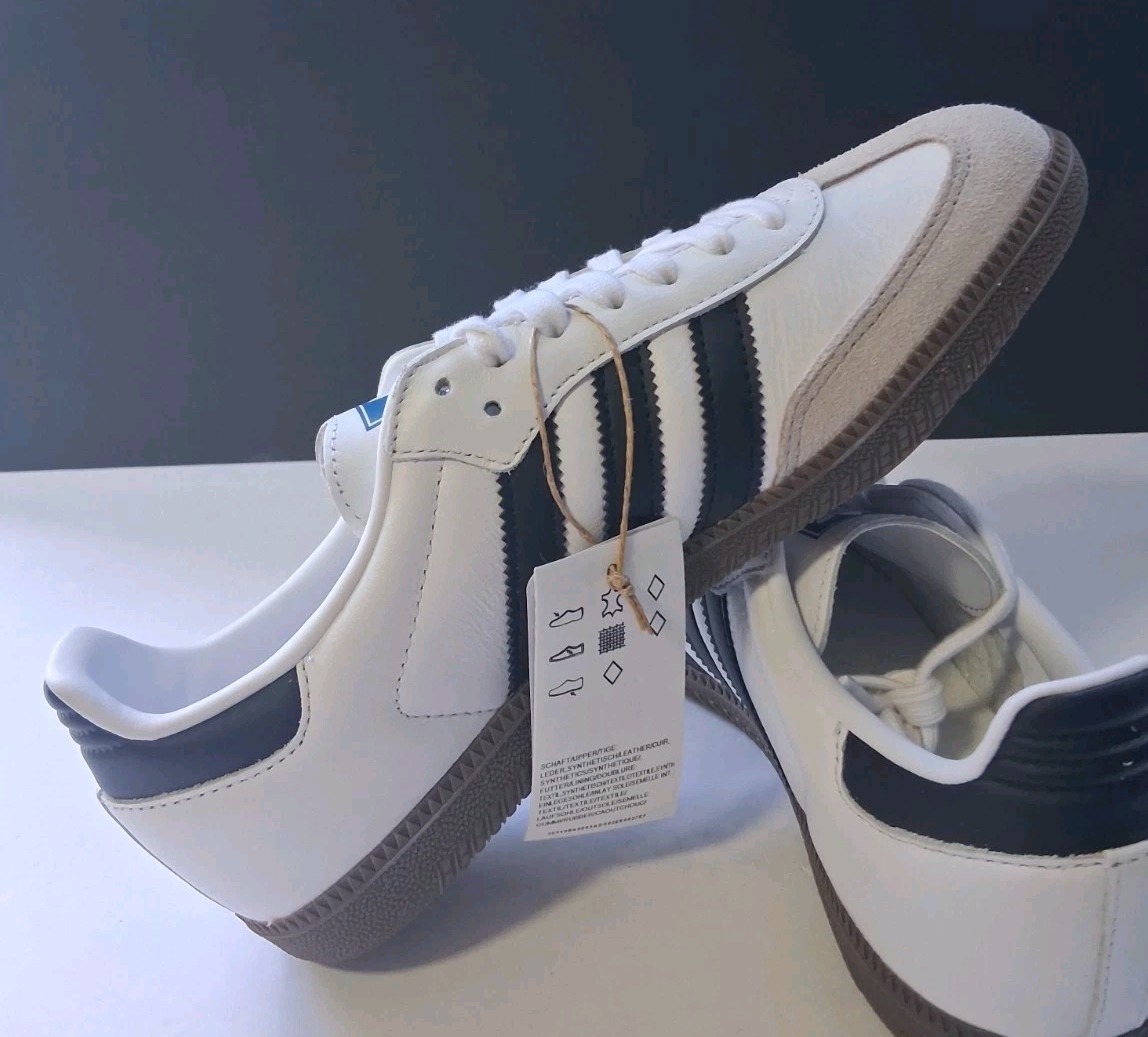 Authentic Adidas Samba OG B75806 White Black Men’s Shoes US 7.5 thumbnail 4