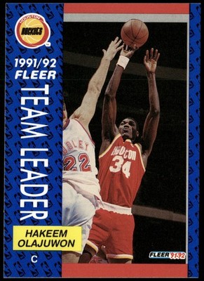 Hakeem Olajuwon - 1991-92 Fleer - Houston Rockets - #381