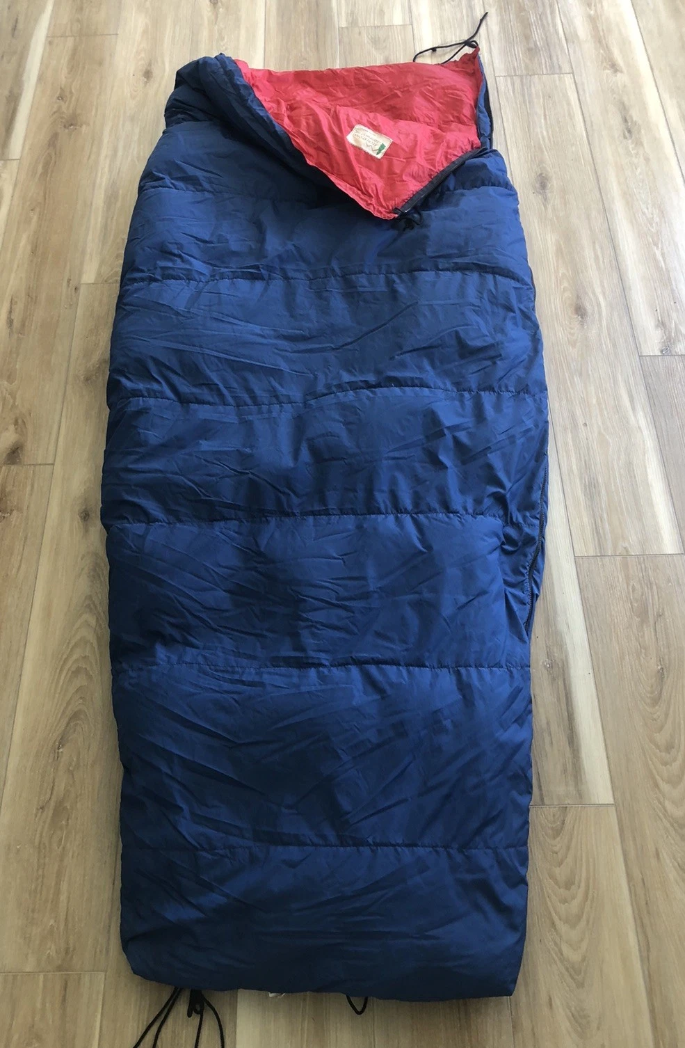 Vintage REI Recreational Equipment Inc. Goose Down Sleeping Bag - Blue 72”