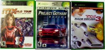 3 Xbox Game Bundle - Project Gotham Racing MX World Tour TOCA Race Driver 3