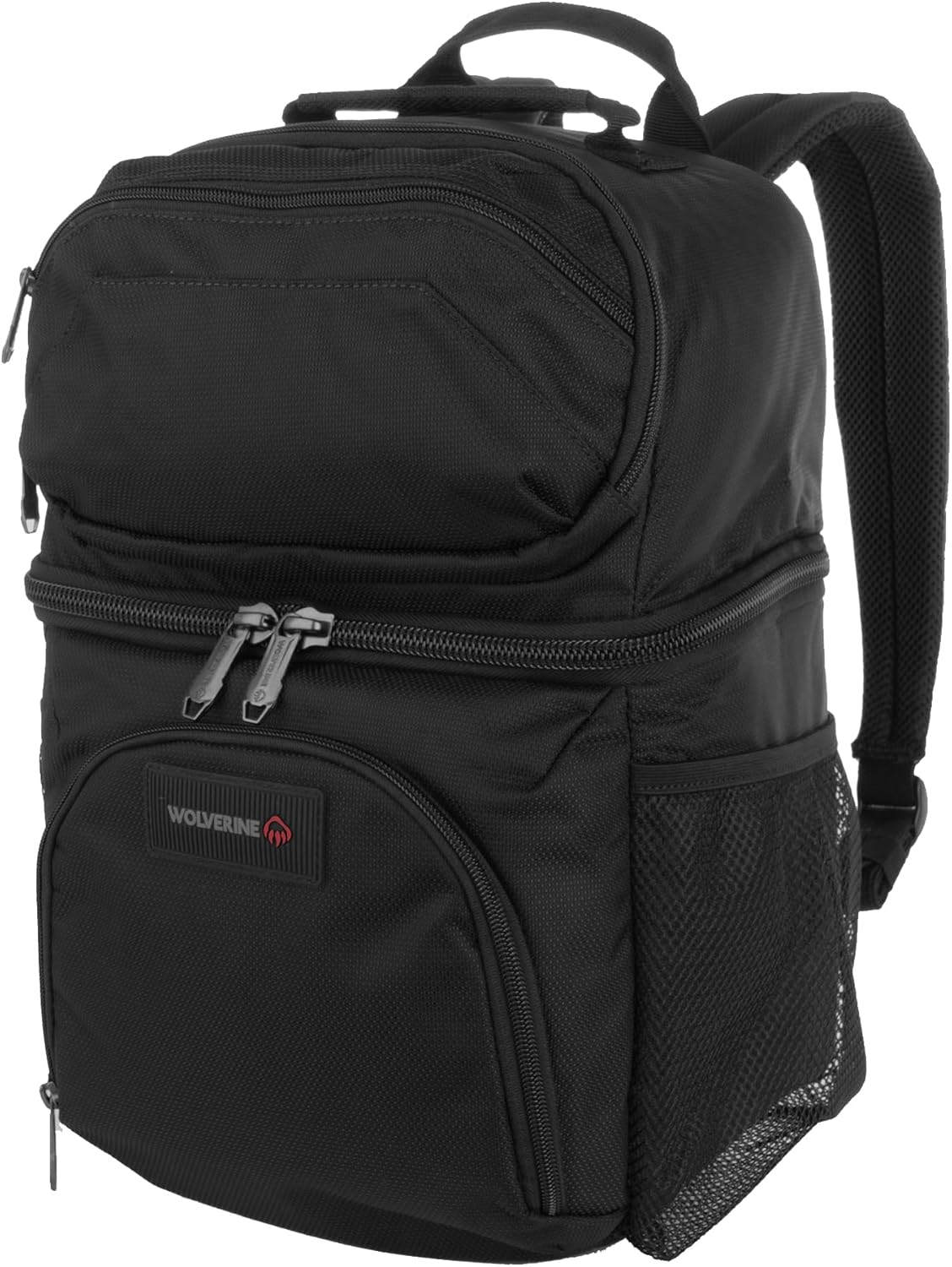 36-Can Nylon Cooler Backpack - Durable, Dual Compartment Insulated Cooler with Nailhead Design