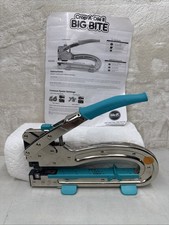 Crop-A-Dile II Big Bite Punch Long Reach Eyelet Setter Memory Keepers Teal Craft