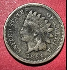 1862 US Copper Nickel Indian Head Cent! Good! Civil War Days!