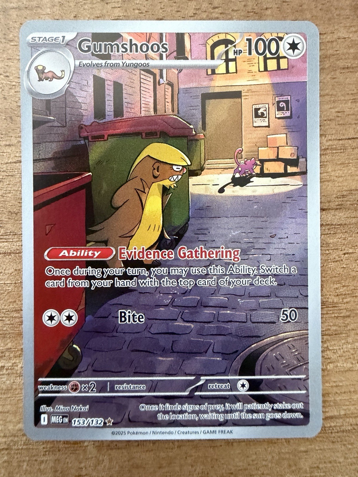 Gumshoos meg 153/132 Me01: Mega Evolution Holo nm
