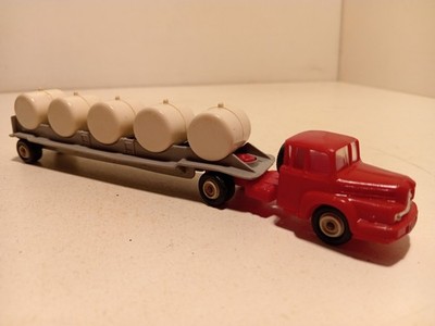 Norev tractor Unic ZU120 France milk semi tank trailer 1/87 BE
