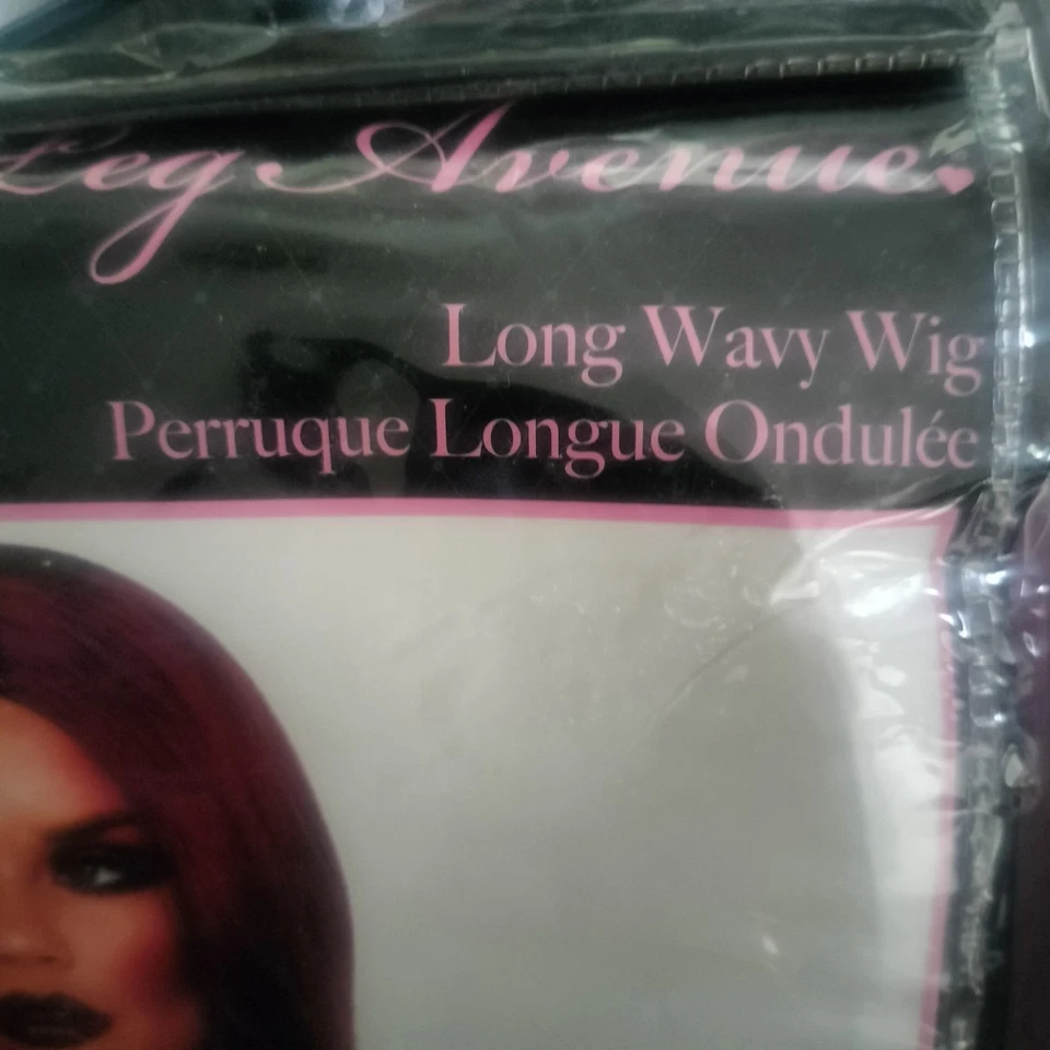 Nova Peruca Fantasia Leg Avenue Longa Ondulada Borgonha Vermelha Cosplay Jessica Coelho Sereia - Imagem 3 de 4