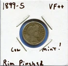 W@W 1899-s  Barber Dime, ( Tougher Date !!!! ) VF+ !!!!!!!!!!