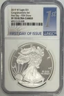 2019 $1 W American Silver Eagle Congratulations Set NGC PF70 UCAM FDOI Fun Show