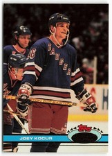 1991-92 Joey Kocur Topps Stadium Club - New York Rangers