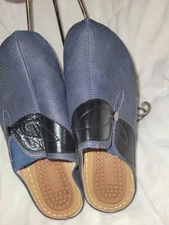 Ecentana Navy Blue Clogs So Comfy Made In Italy  Size 41  Italy Size 8 US