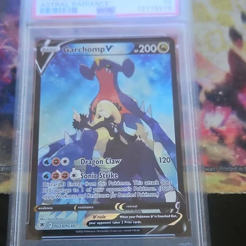 Pokémon Garchomp V TG23/TG30 Astral Radiance Holo PSA 10