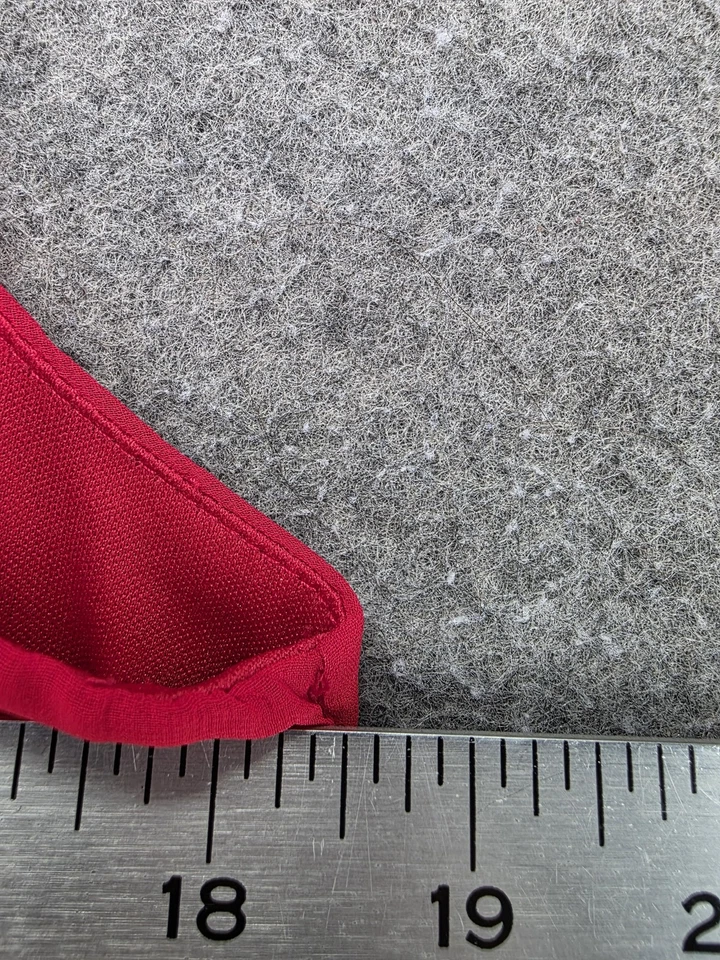 Connected Apparel Dress Womens 12 Red Sleeveless V Neck Ruched Waist Cocktail - Image 4 of 4