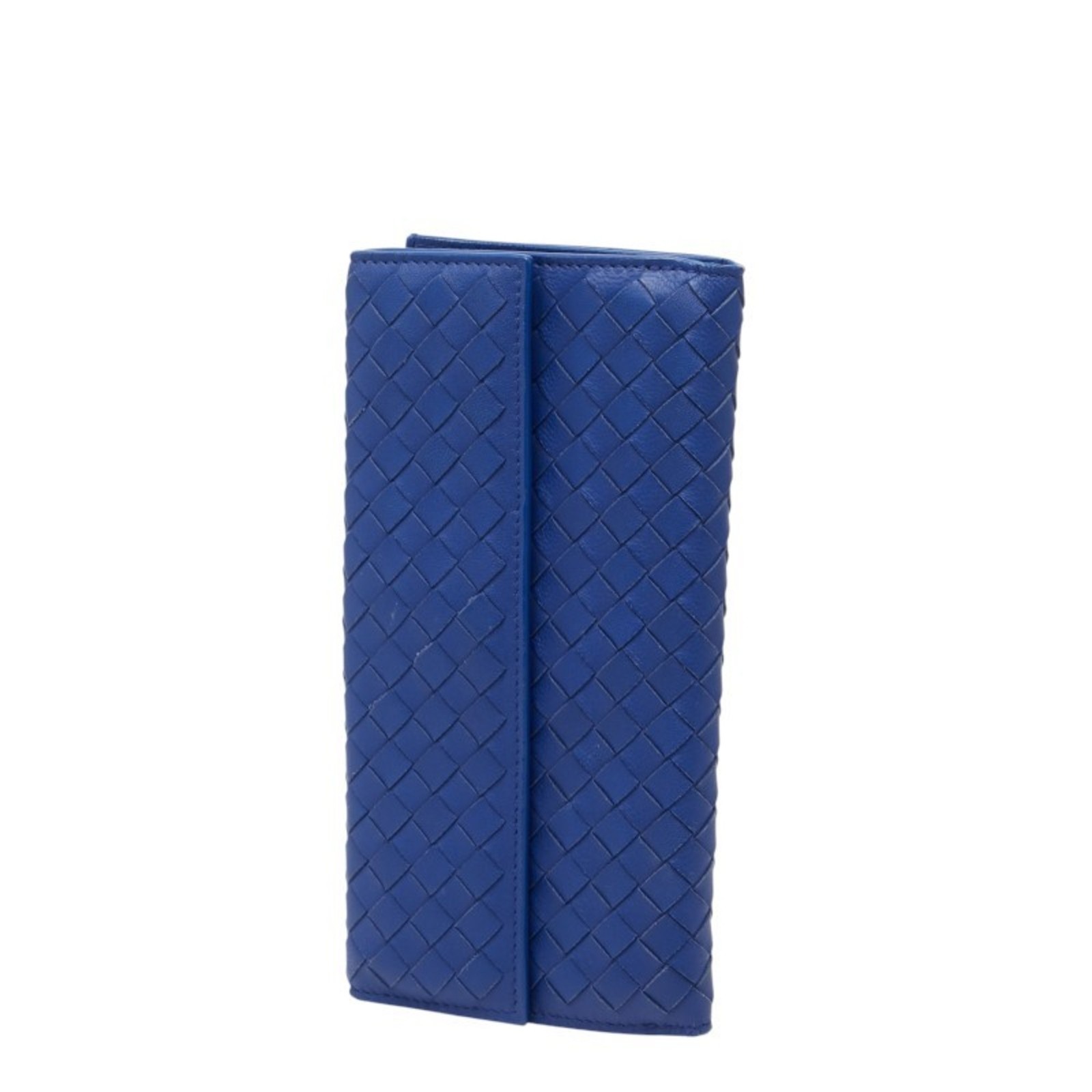 Bottega Veneta Intrecciato Long Wallet, Blue Leather, Women's GZl1fdim thumbnail 2