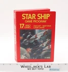Star Ship W/ Box + Manual ATARI 2600 1977 Vintage Game Cartridge