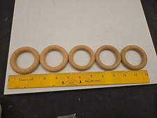Unfinished Wood Rings, 2-1/4", for Crafts, Macrame and Jewelry